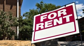 A for rent sign outside of a Utah building, July 8, 2021.