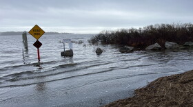 Boat launch parking lot on Barn Island in Stonington, Conn.