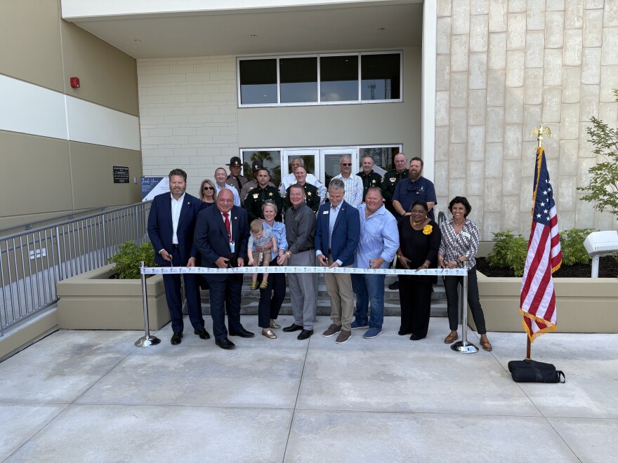 The Lee County Public Safety Center, formerly the Lee Emergency Operations Center, opened today following a ribbon cutting ceremony. (Emma Rodriguez/WGCU)