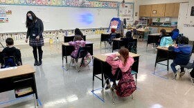 Students at Wilson Elementary School in the Medford School District in February, 2021.