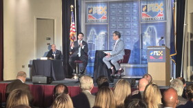 Michigan U.S. Senate candidate Abdul El-Sayed, a Democrat, speaks at the Detroit Economic Club forum on October 20, 2026.