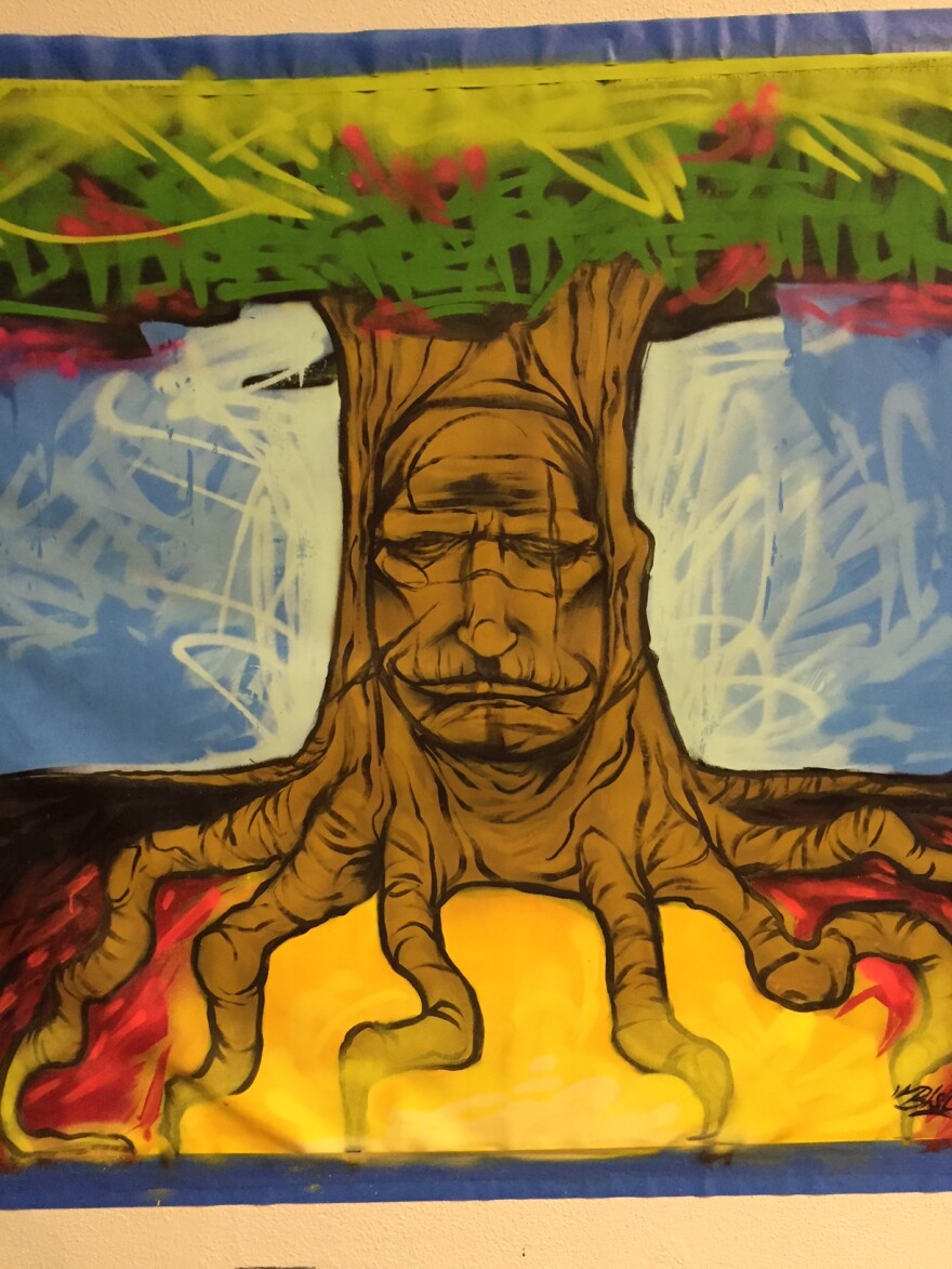 Bisco's second painting from the Equity Summit. Hillman/KSKA