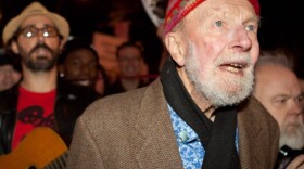 Activist musician Pete Seeger, 92, at the Occupy Wall Street protests in New York City last month. He's part of the oldest old generation.Â 