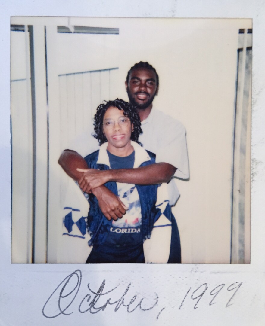 When Marcus Bullock went to prison in 1997, he was 15. His mother, Sylvia, wrote to him frequently for the eight years he was there and visited him. Here they are during one of those visits.