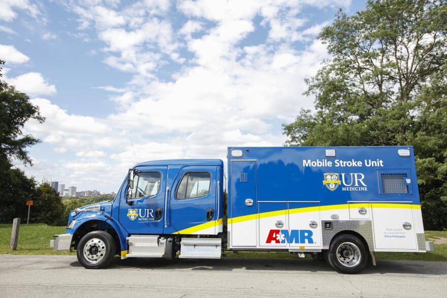 URMC's new mobile stroke unit houses specialized equipment to diagnose and treat stroke victims before they get to a hospital.