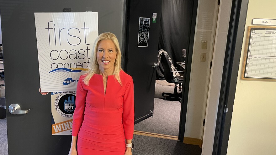 Donna Deegan announced her candidacy for Jacksonville mayor on WJCT's First Coast Connect with Melissa Ross Tuesday, Nov. 9.