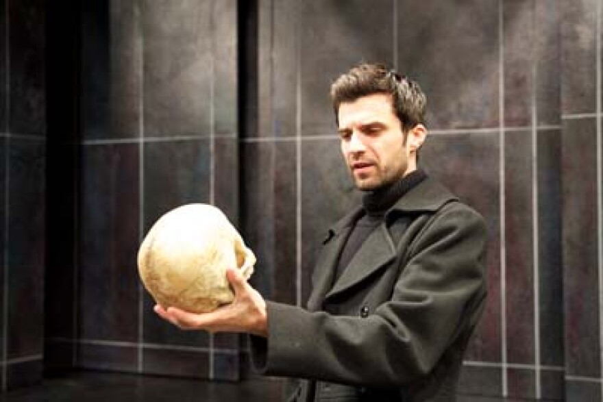 Michael Crane in the title role of Hamlet at Pioneer Theatre Company
