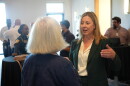Karen Jumonville, one of the three finalists for Tallahassee City Manager, talks during the finalist meet-and-greet event on Sept. 1, 2026.