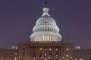 US Capitol Building at night 