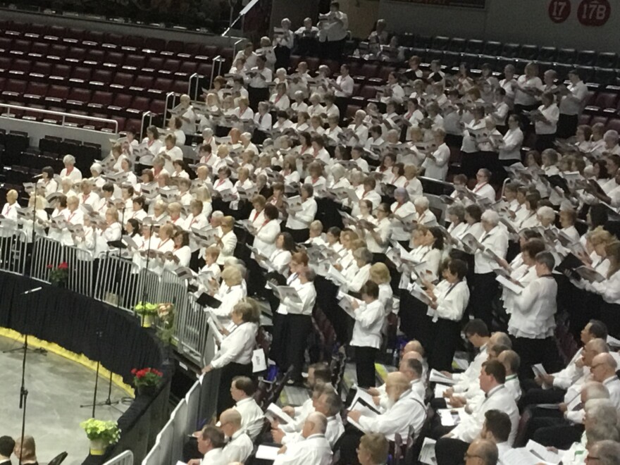 Sängerfest at a previous convention in Peoria, Illinois