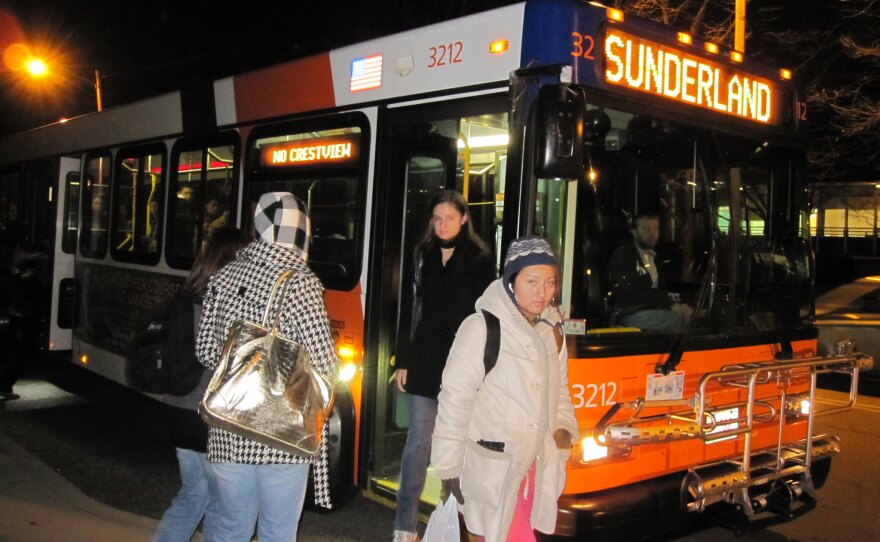 A PVTA bus in December 2009.