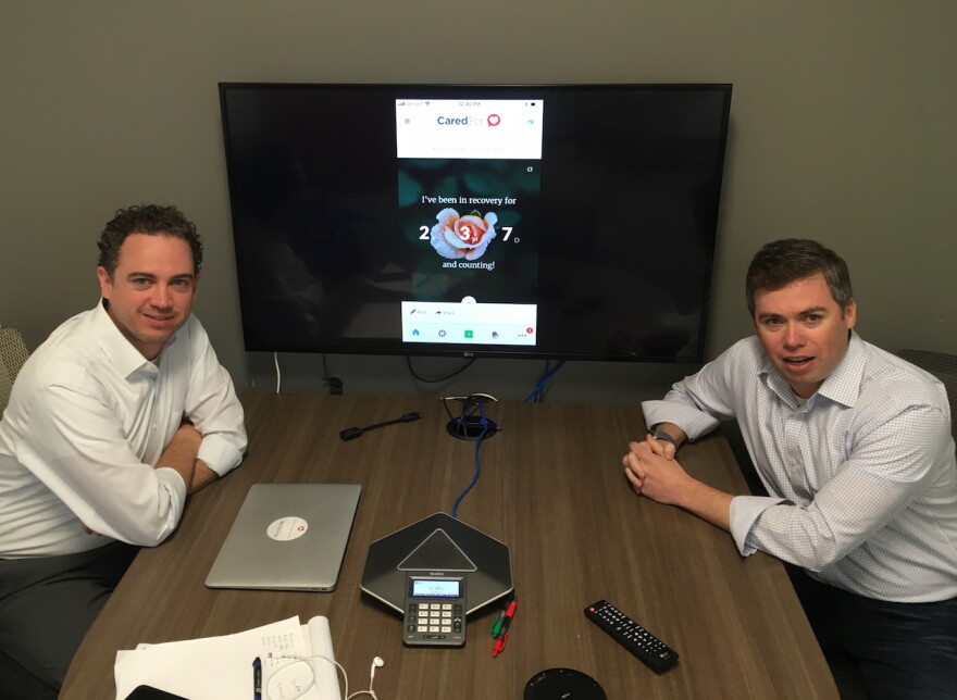Parker Polidor, left, and his brother Colin Polidor launched CaredFor in 2016, which contracts with treatment centers such as The Next Door in Nashville.