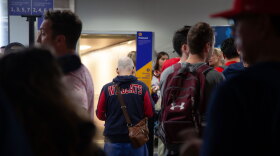 Wildcat fans airport gate