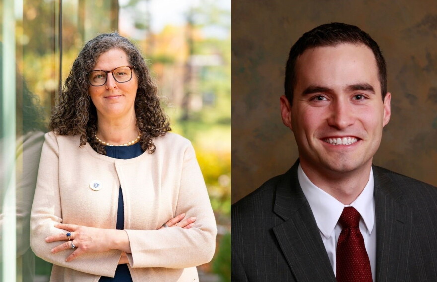 From left, Governor's Council incumbent Tara Jacobs and challenger Michael Fenton.