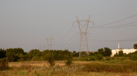 Transmission lines in central Oklahoma.