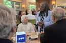 Menah Pratt, the new regional chancellor for the Penn State campuses in Hazleton, Scranton and Wilkes-Barre, speaks to community members in Hazleton on Tuesday.