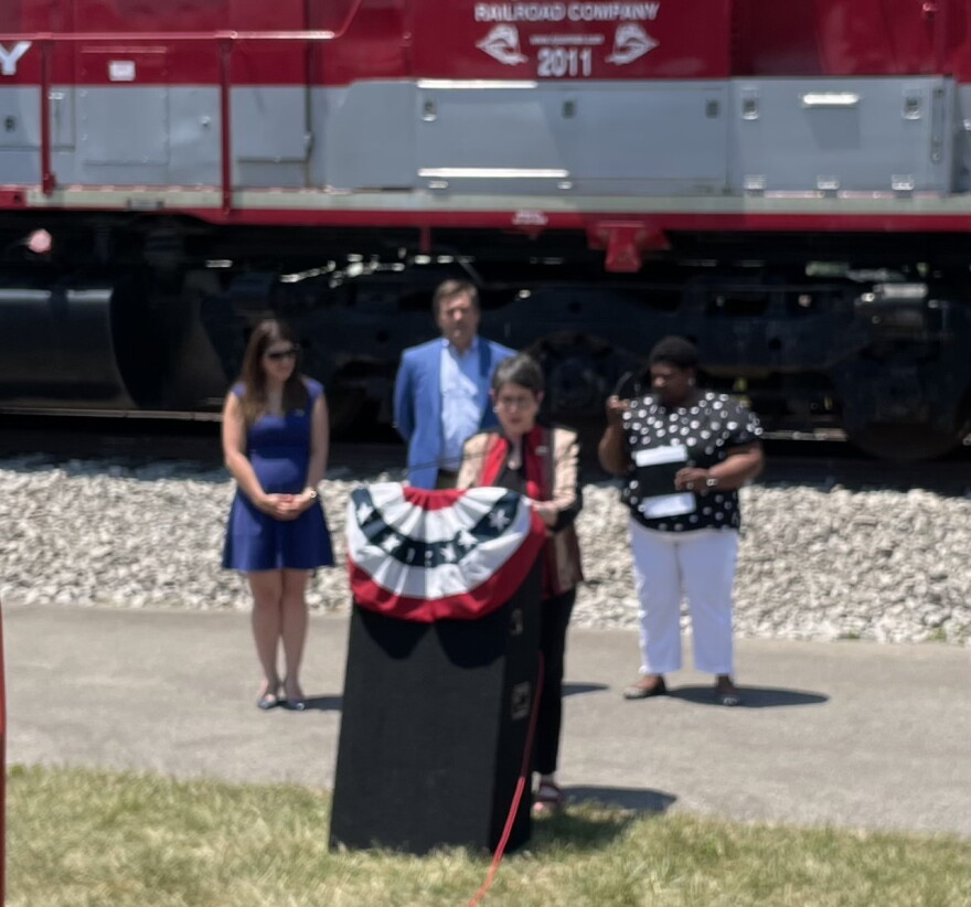 Lexington Mayor Linda Gorton announcing Fourth of July Festival Activities