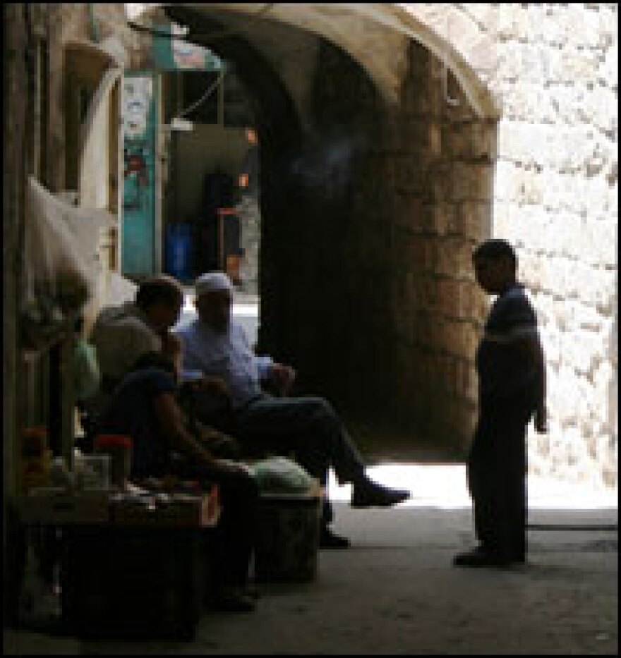 Some of the casbah's covered alleys never see the sun.