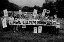 Eastern Kentucky celebrate after successfully striking to join the United Mine Workers of America in 1974. Their fight was documented in Barbara Kopple's Academy Award-winning "Harlan County USA," which premiered 50 years ago Thursday.
