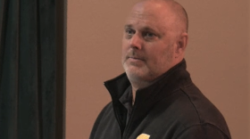 Marion County Health Department Administrator Mark Lander, shown at a meeting in December, says the state will sponsor two vaccination sites in Marion County in the next several days. Image: Marion County video