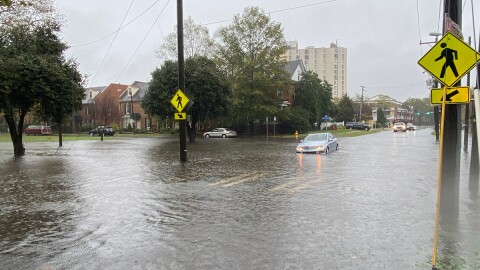 Photo by WHRO. Flooding in Norfolk.