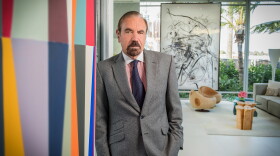 Jorge PÃ©rez stands inside one of his company's most recent condonmium developments. The Paraiso project includes four buildings in Miami's Edgewater neighborhood. PÃ©rez thinks Miami's condo market is coming in for a soft landing.