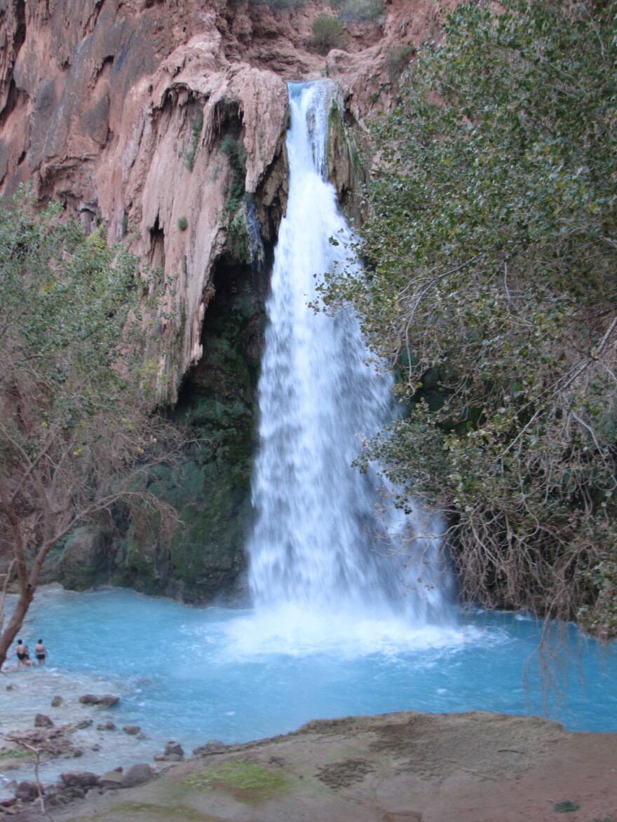 The Havasupai Reservation is best known for its waterfalls. Tourism is the tribe's main source of income.
