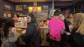 Some attendees and most staff adorned themselves in pink for the showing, August 11, 2023. (Brian Venua/KMXT)