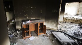 Damage inside the burnt U.S. consulate in Benghazi after an attack on the building Sept. 11.