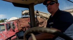 Kenny McFarland harvests onions on his family’s farm in western Weber County on Friday, Sept. 26, 2025.