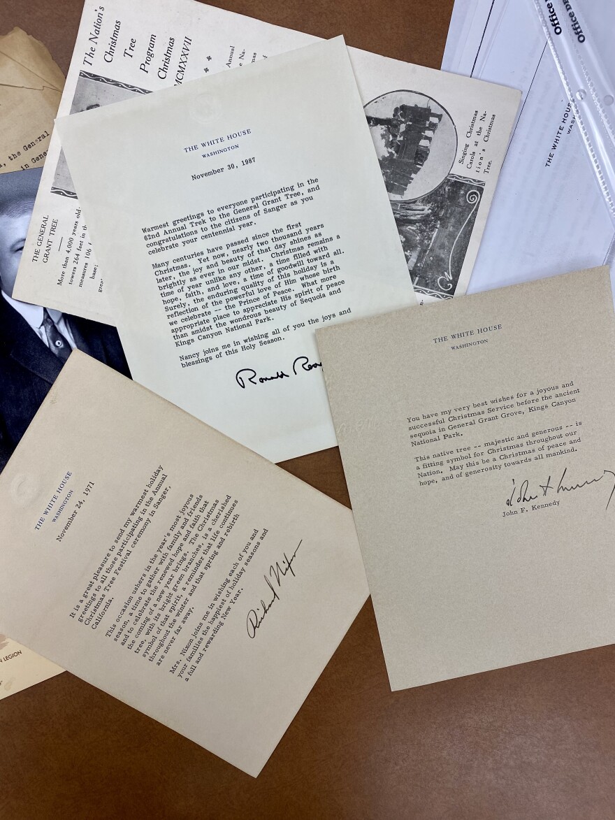 Presidential letters sent to Sanger Chamber of Commerce.