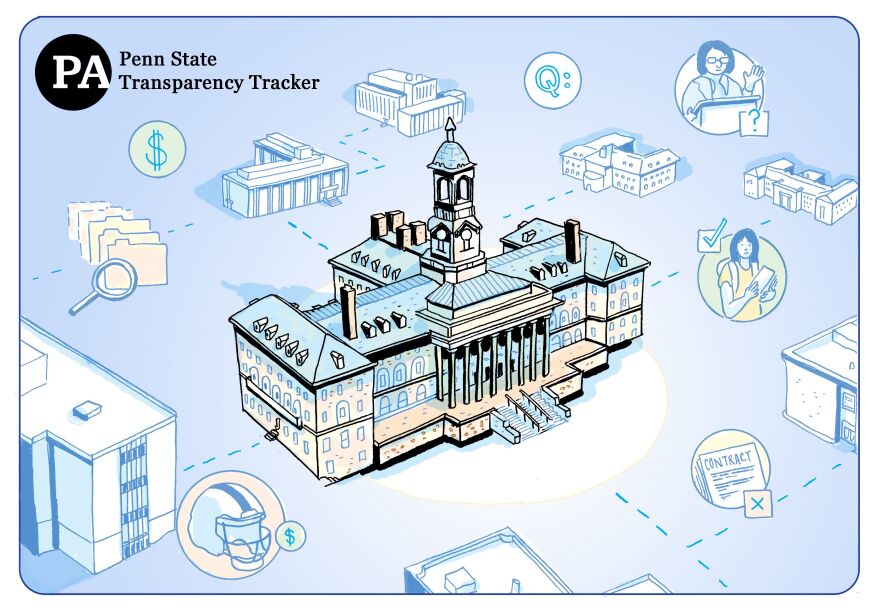 Penn State Transparency Tracker illustration