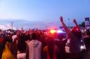 Protesters in Ferguson in August 2014