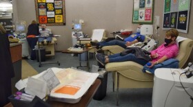 Donors at Community Blood Center in Dayton.