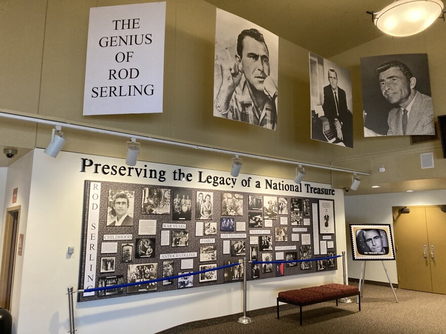 A tribute to Binghamton's famous son in the lobby of the Forum Theater in downtown Birmingham.