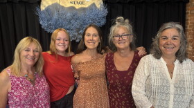 The cast of "Outspoken," a new musical play by Marty Durlin: Lenore Cambria, Violett Petersen, Christy Eller, Ellen Hutto, Sally Kane. Not pictured: Marian Pierce.