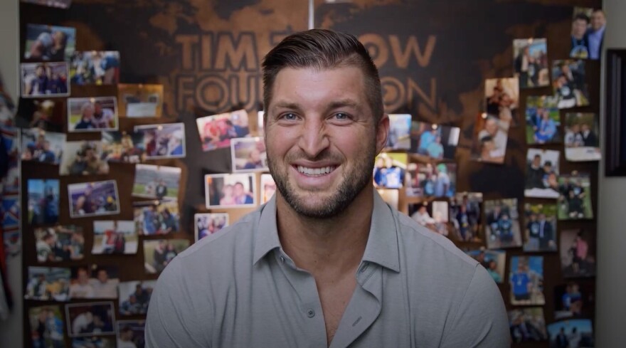 Tim Tebow tells a story of a mission trip he took to the Philippines, where he met a boy named Sherwin who was born with a foot deformity and abandoned by his community. This led to his humanitarian efforts.