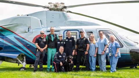 Partnership between Corewell Health Aero Med, North Flight Aero Med and Michigan State University Veterinary Medical Center, expands specialized emergency care for K9 officers across Michigan