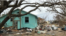 Hurricane Michael damaged xx % of homes in Panama City, Florida. Bay County officials estimate at least 5,000 people remain homeless. 
