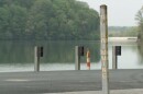 Construction is underway at Griffy Lake on Bloomington's north side.