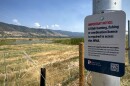 The Utah Department of Natural Resources has posted signs at Wildlife Management Areas like this one at Farmington Bay to let people know they need a license to recreate. July 24, 2025.
