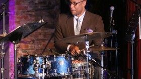 Drummer and composer Otis Brown III performing live earlier this year in New York City.