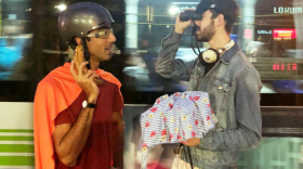 The director of the Transit Alliance, Azhar Chougle, left, and Richard Harkins, a Transit Alliance director, will start a 24-hour bus ride at 12 a.m. Friday.