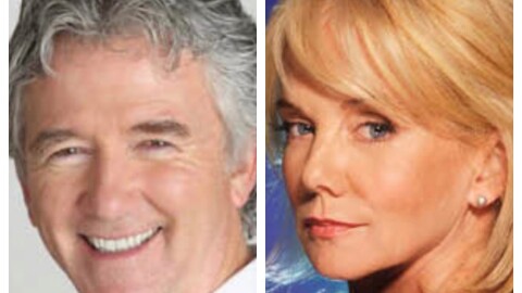 Patrick Duffy (L) and Linda Purl are starring on stage together in Ventura on Tuesday for a benefit fundraiser