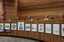 The Lane County Board of Commissioners at a May 12, 2026 meeting.