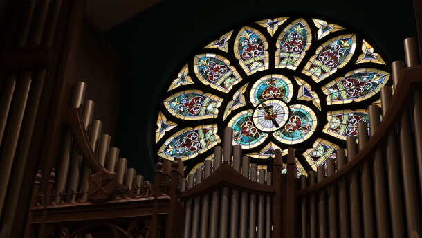 Religious imagery is seen at a church in southeast Iowa. Despite it's name, Christian nationalism is rejected by many faith leaders, Christian organizations and religious people, who are working to counter the movement with their own faith convictions.