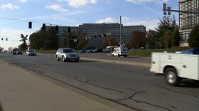 The intersection of State Road 45/10th Street and the State Road 46 bypass.