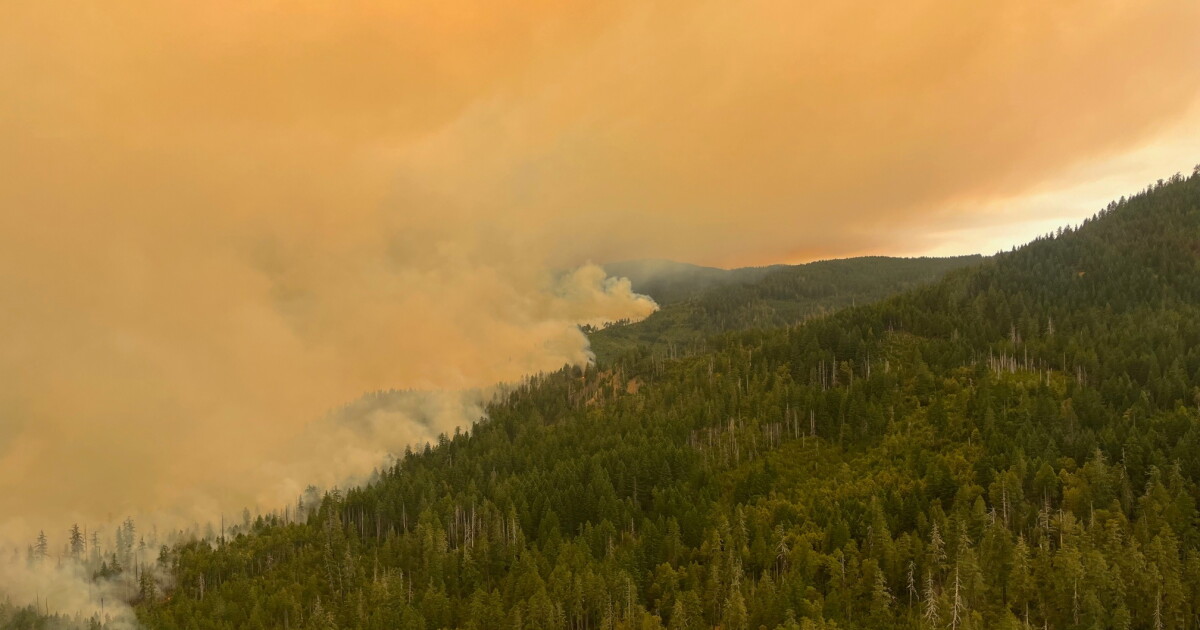 Flat Fire in SW Oregon affects air quality in Willamette Valley