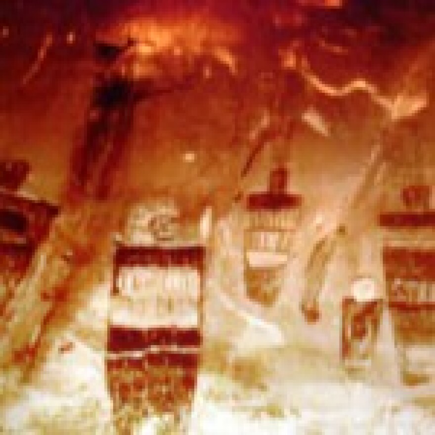 Pictograph relating to "koyaanisqatsi" (life out of balance)