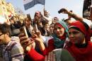 Egyptians use their mobile phones to record celebrations in Cairo's Tahrir Square, the epicenter of the popular revolt that drove Hosni Mubarak from power in 2011. Twitter was often used to record happenings during the Arab Spring.